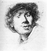 Автопортрет с широко раскрытыми глазами (Рембрандт)