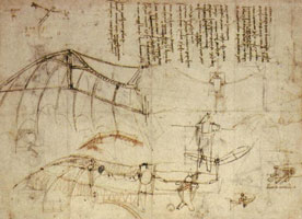 Крыло для летательного аппарата (Леонардо да Винчи)