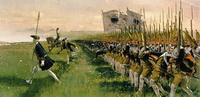Атака прусских гренадеров в битве при Хохенфриденберге (4 июня 1745 г.)