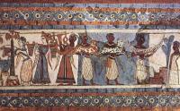 Древнеегипетская фреска «Сбор винограда»
