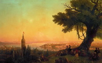 Вид Константинополя при вечернем освещении (И.К. Айвазовский, 1846 г.)